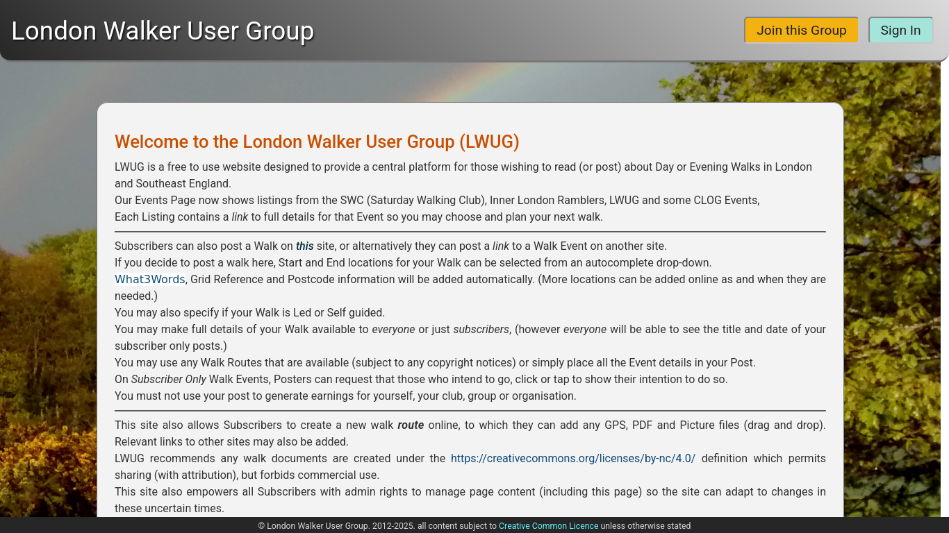London Walker User Group